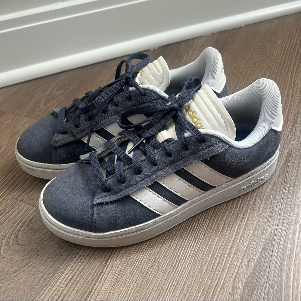 Adidas Blue and White Fashion Sneakers